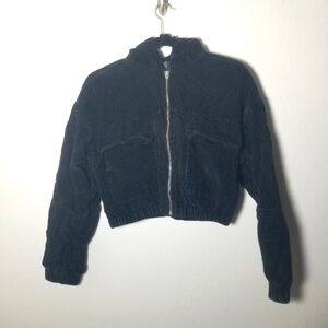 Black Corduroy Women's Jacket